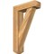 Ekena Millwork Traditional Craftsman Rough Sawn Bracket w/ Offset Brace, Western Red Cedar, 6"W x 20"D x 32"H BKT0604X20X32TRA04RWR - alternate 1